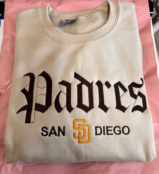 Padres Olde English Crewneck