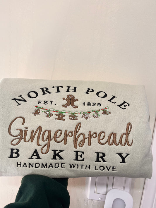 Embroidered Gingerbread Bakery