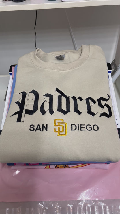 Padres Olde English Crewneck